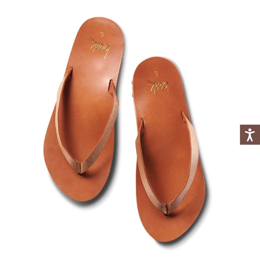 Been Seabird leather thong sandal size 10